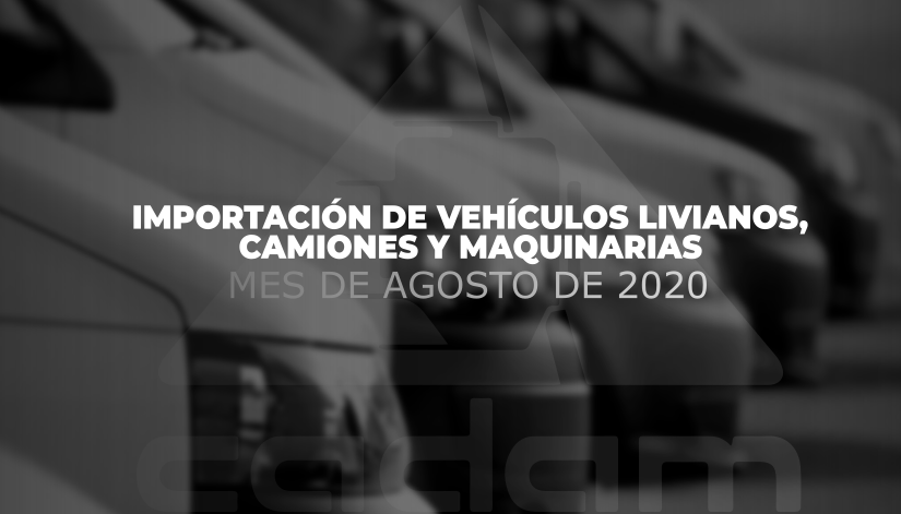 Registra descenso la importación de vehículos livianos, camiones y maquinarias